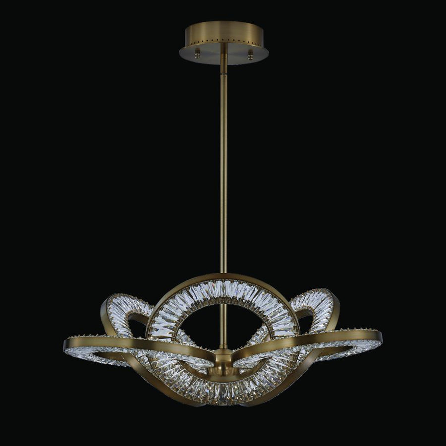Rotondo Luxury Crystal Pendant – Polished Chrome