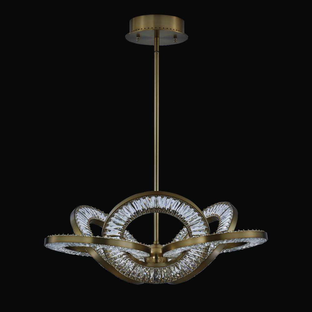 Rotondo Luxury Crystal Pendant – Polished Chrome