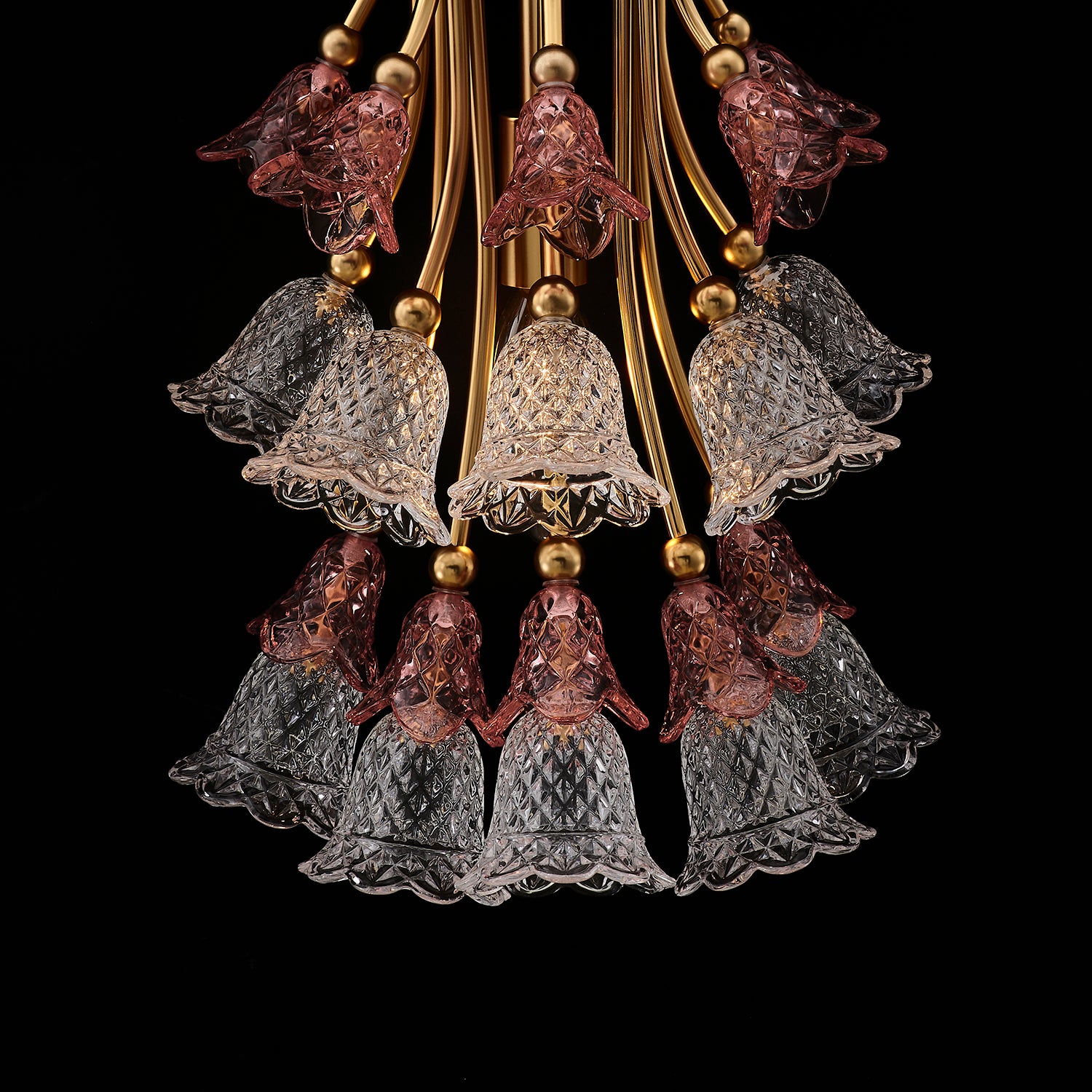 Bella Luxury Crystal Wall Sconce - Antique Brass