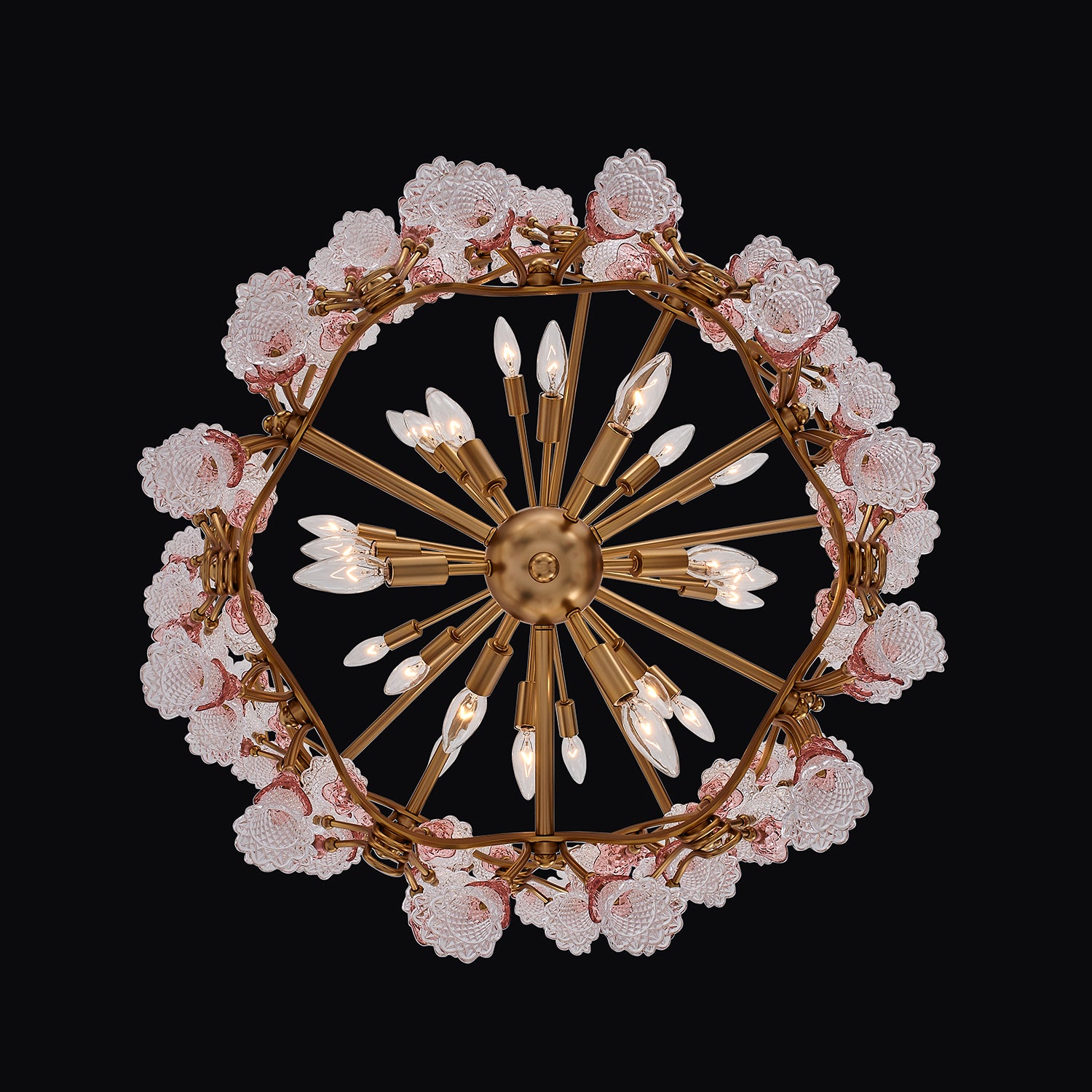 Bella Luxury Crystal Foyer Light - Aged Brass - 045351-003-FR1VR