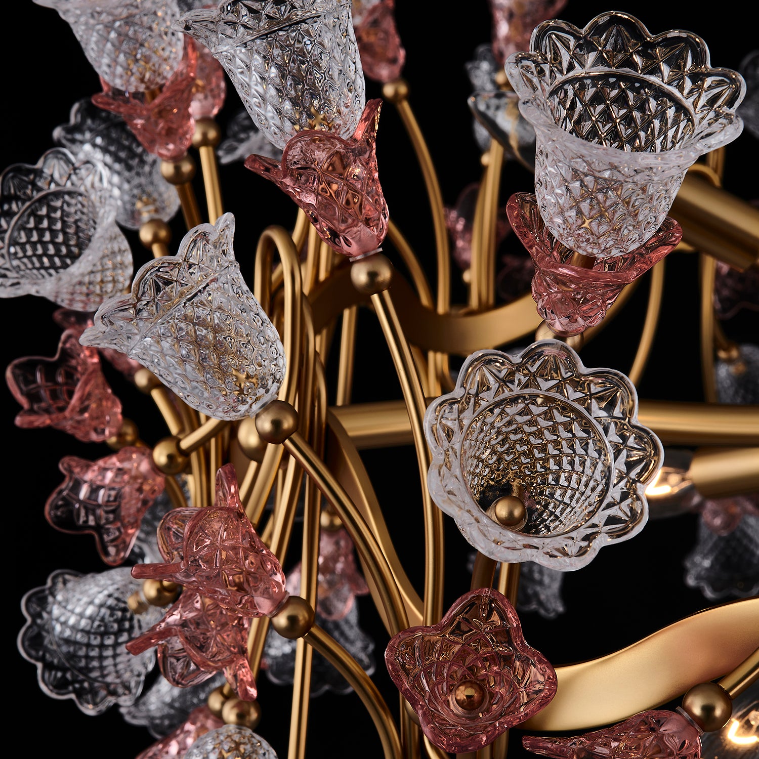 Bella Luxury Crystal 32 inch Candelabra Pendant - Antique Brass