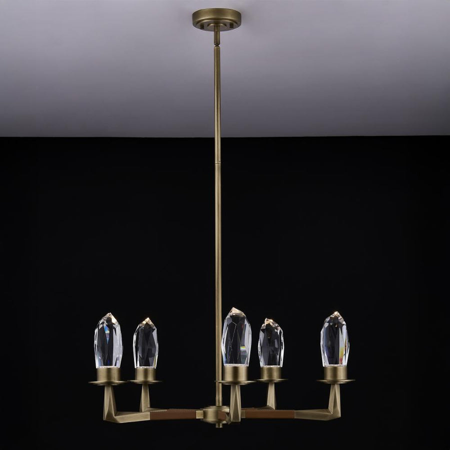 Misto Luxury Crystal Wall Sconce – Satin Brass