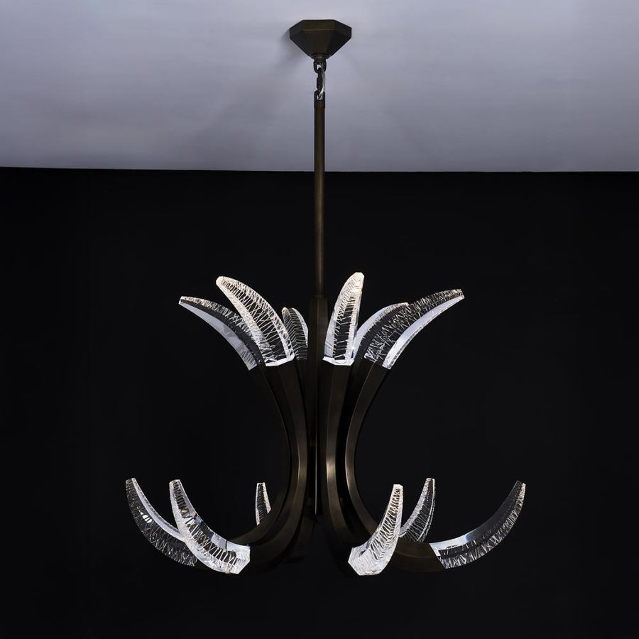 Corna Luxury Crystal Wall Sconce – Vintage Bronze