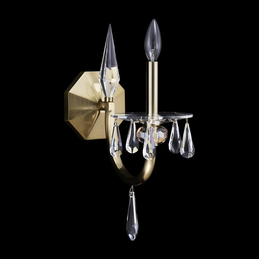 Passo Luxury Crystal Wall Sconce – Polished Silver
