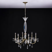 PASSO 6 LT CHAM GLD CHANDELIER