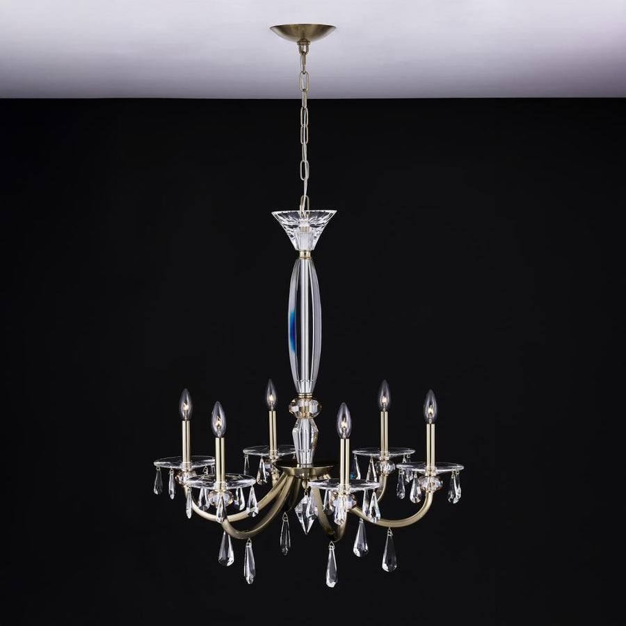 Passo Luxury Crystal Chandelier – Polished Silver