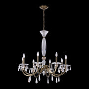 Passo Luxury Crystal Chandelier – Brushed Champagne Gold