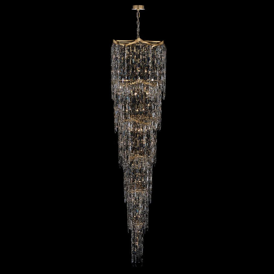 Cadere Luxury Crystal Wall Sconce – Two Tone 18K Gold