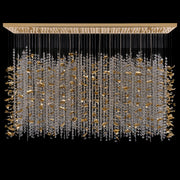 Floating Leaves Custom Flush Pendant – 18K Gold