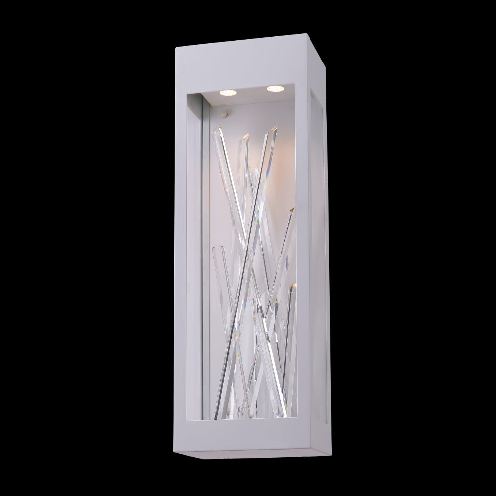 Arpione Esterno 24" Outdoor Sconce – Matte White by Allegri Crystal
