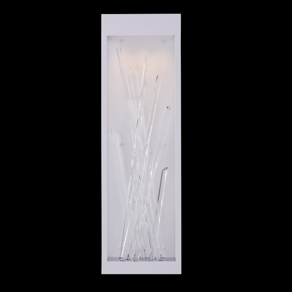 Arpione Esterno 36" Outdoor Sconce – Matte White by Allegri Crystal