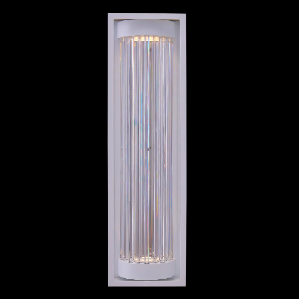 Cilindro Luxury Crystal Sconce – Matte White