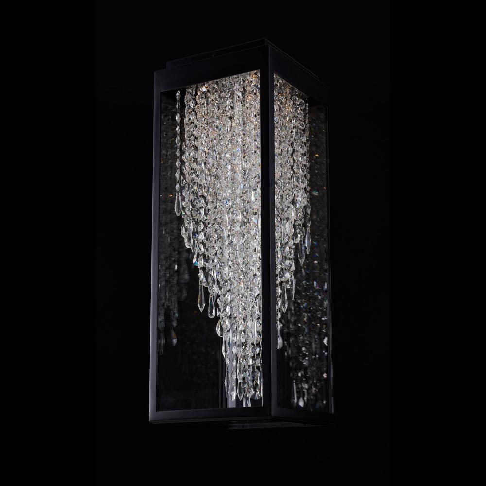 Cilindro Luxury Crystal Sconce – Matte White