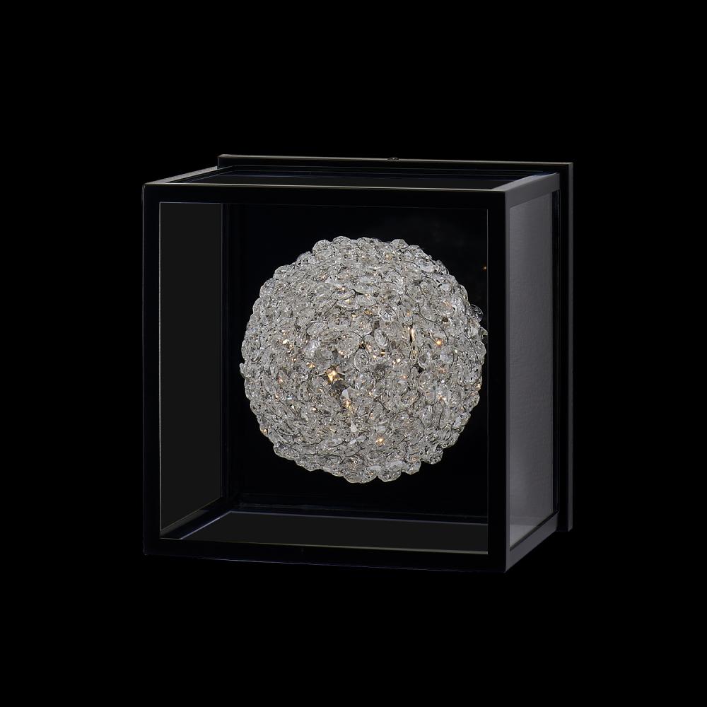 LINA ESTERNO SHORT Outdoor Crystal Wall Sconce – Bronze