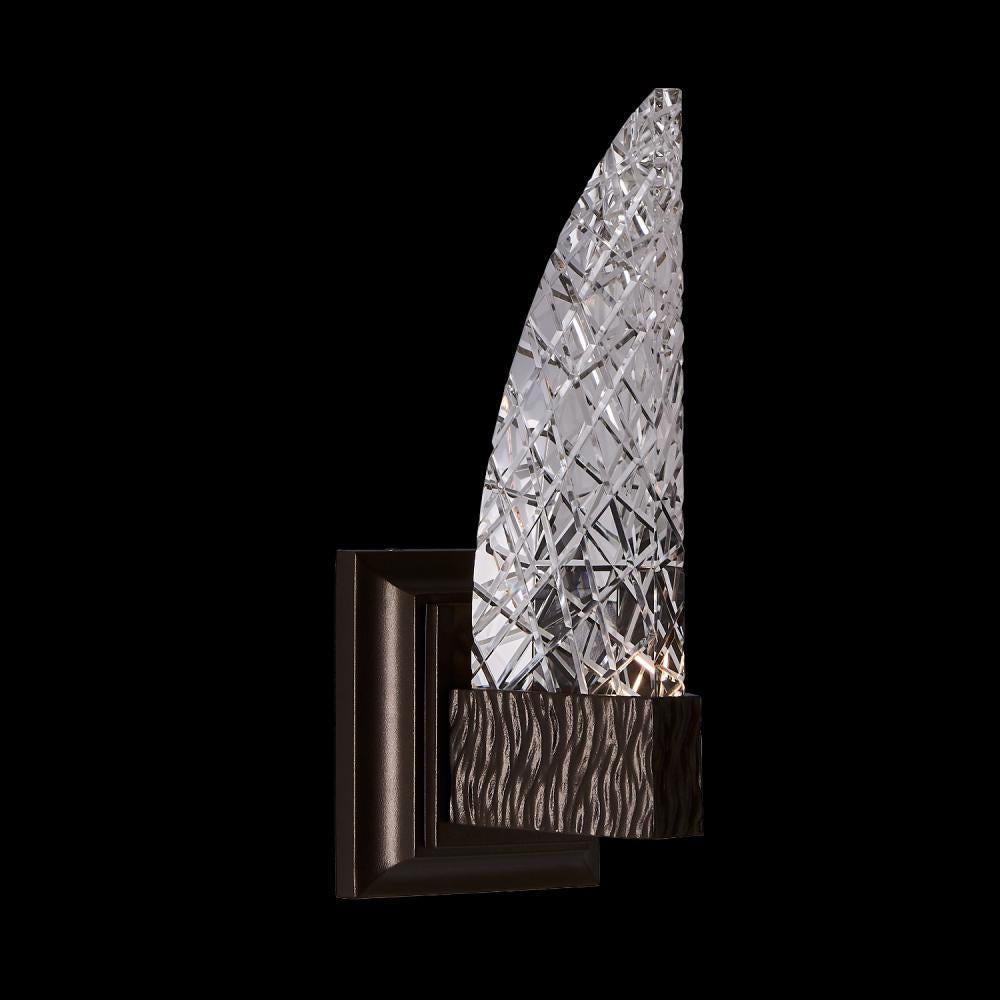 Tonalita Luxury Crystal Sconce – Matte Black