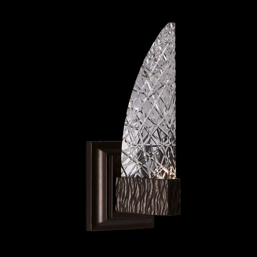 Tonalita Luxury Crystal Sconce – Matte Black