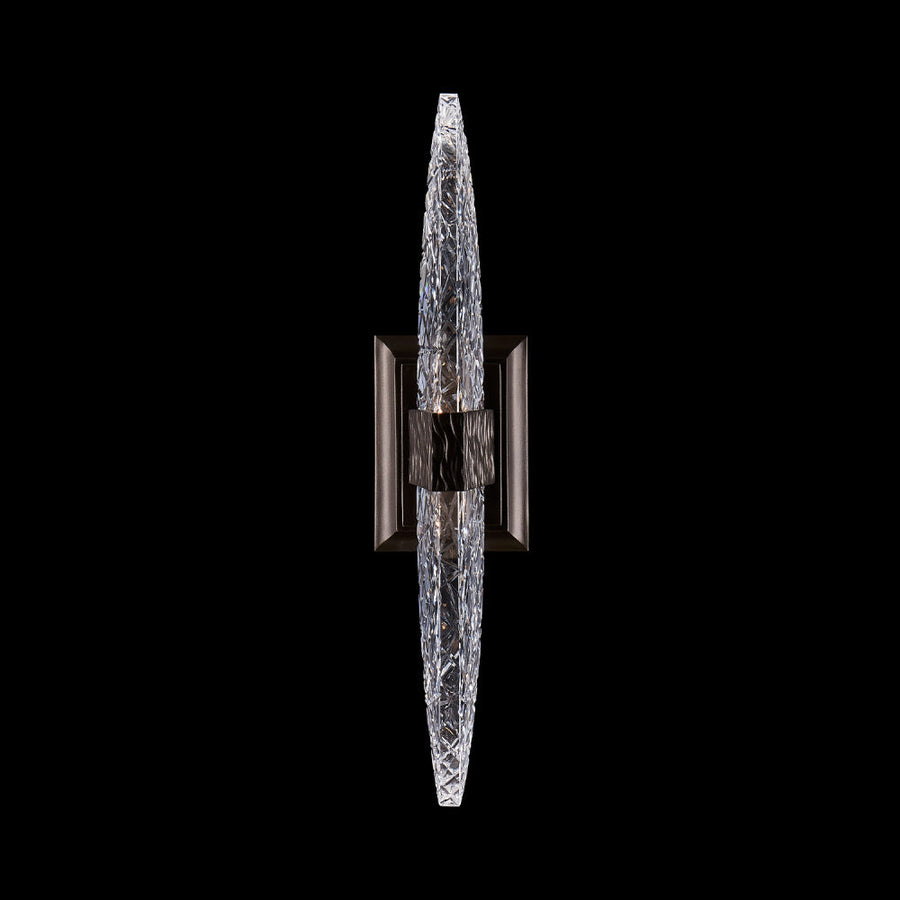 Mezza Luxury Crystal Sconce – Matte Black