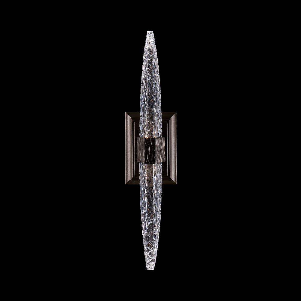 Mezza Luxury Crystal Sconce – Matte Black