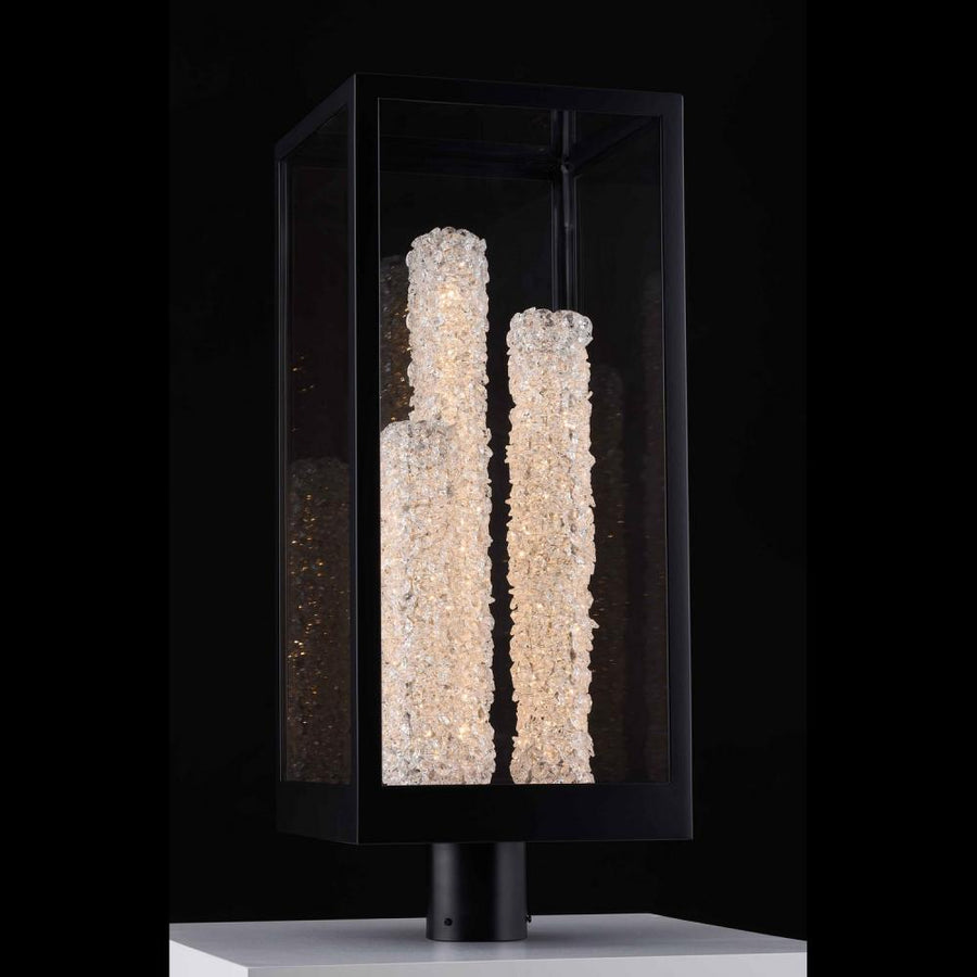 Mezza Luxury Crystal Sconce – Matte Black
