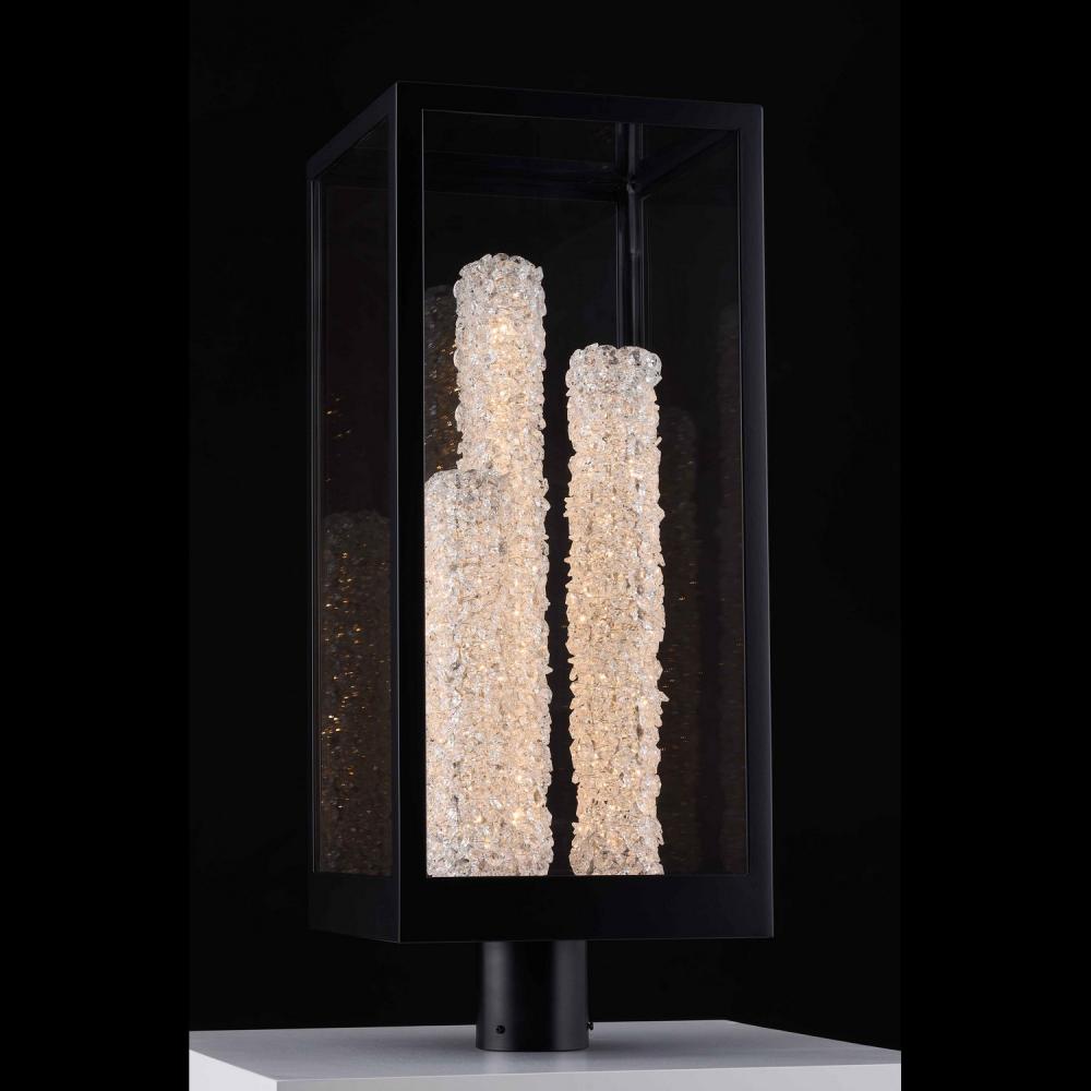 Mezza Luxury Crystal Sconce – Matte Black