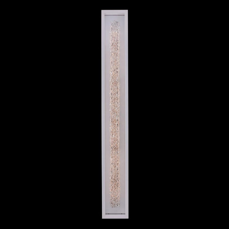 Lina Luxury Crystal Sconce – Matte White