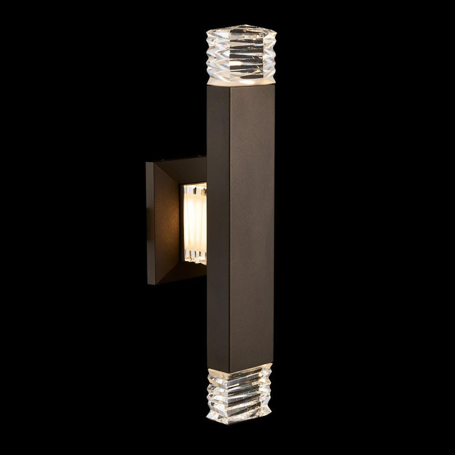 Lina Luxury Crystal Flush Mount Light – Matte Black
