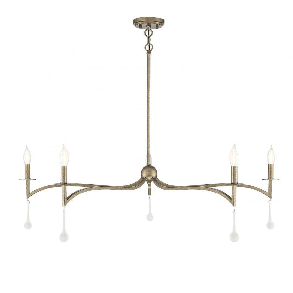 Laramie 5-Light Chandelier in Chelsea Gold