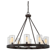 Inman 8-Light Outdoor Chandelier in English Bronze
