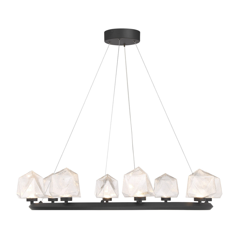 Castello 8-Light Chandelier in Matte Black