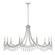 Kameron 10-Light Chandelier in Polished Nickel