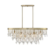 Livorno 8-Light Oval Chandelier in Noble Brass