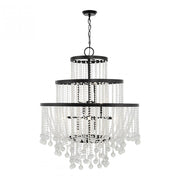 Luna 15-Light Chandelier in Matte Black