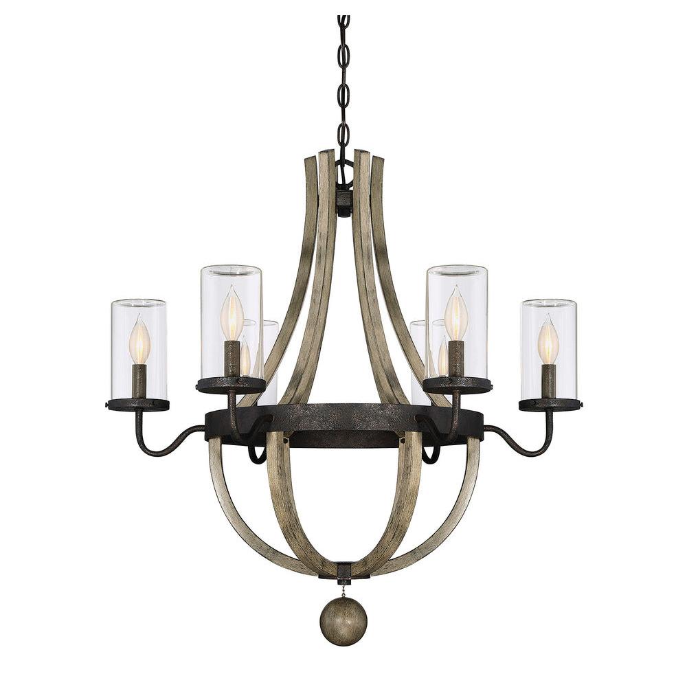 Eden 6-Light Outdoor Chandelier in Weathervane