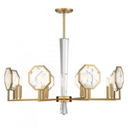 Leighton 8-Light Chandelier in Warm Brass