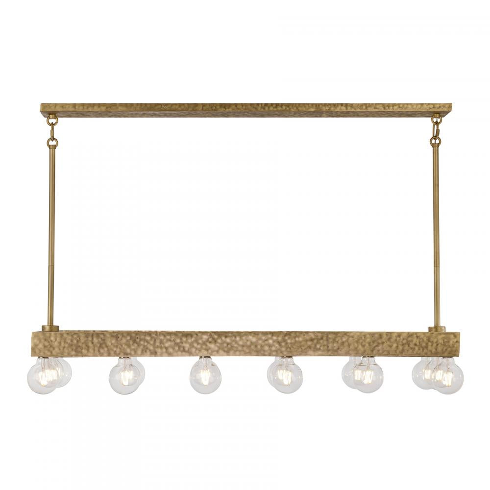 Etereo 14-Light Linear Chandelier in Spumante by Breegan Jane