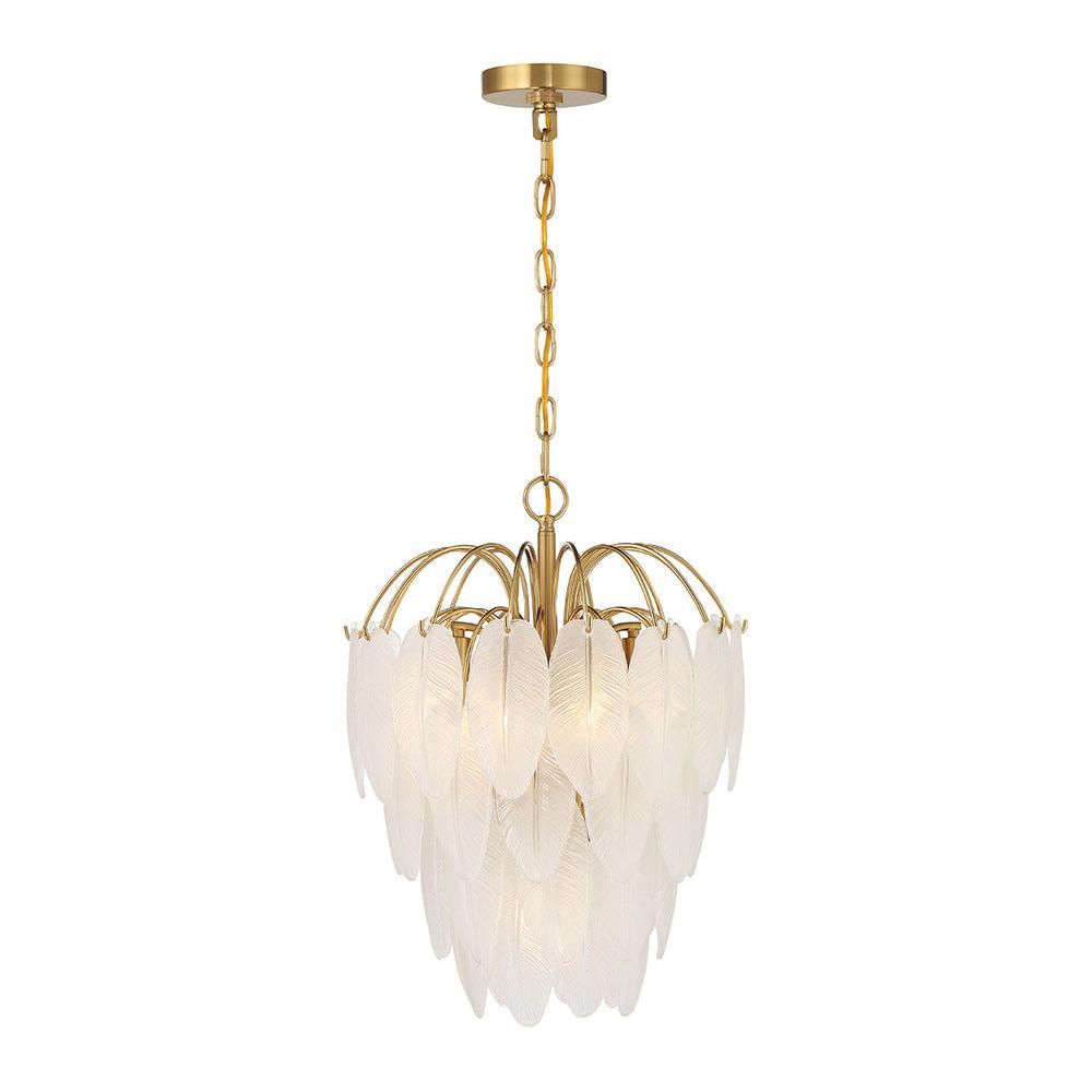 Boa 5-Light Chandelier in Warm Brass by Breegan Jane