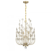 Irina 4-Light Chandelier in Noble Brass