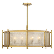 Jacobs 8-Light Chandelier in Warm Brass