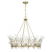 Orianna 8-Light Chandelier in Noble Brass