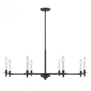 Jasmine 8-Light Chandelier in Matte Black