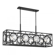 Balfour 8-Light Linear Chandelier in Matte Black
