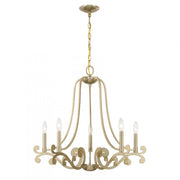 Lombard 5-Light Chandelier in Noble Brass