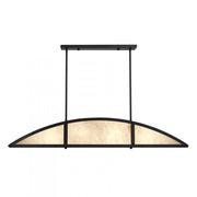 Legacy 4-Light Linear Chandelier in Matte Black by Breegan Jane