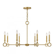 Noah 8-Light Chandelier in Gold Armory by Breegan Jane