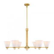 Kohlman 6-Light Chandelier in Warm Brass