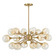 Matisse 18-Light Chandelier in Warm Brass