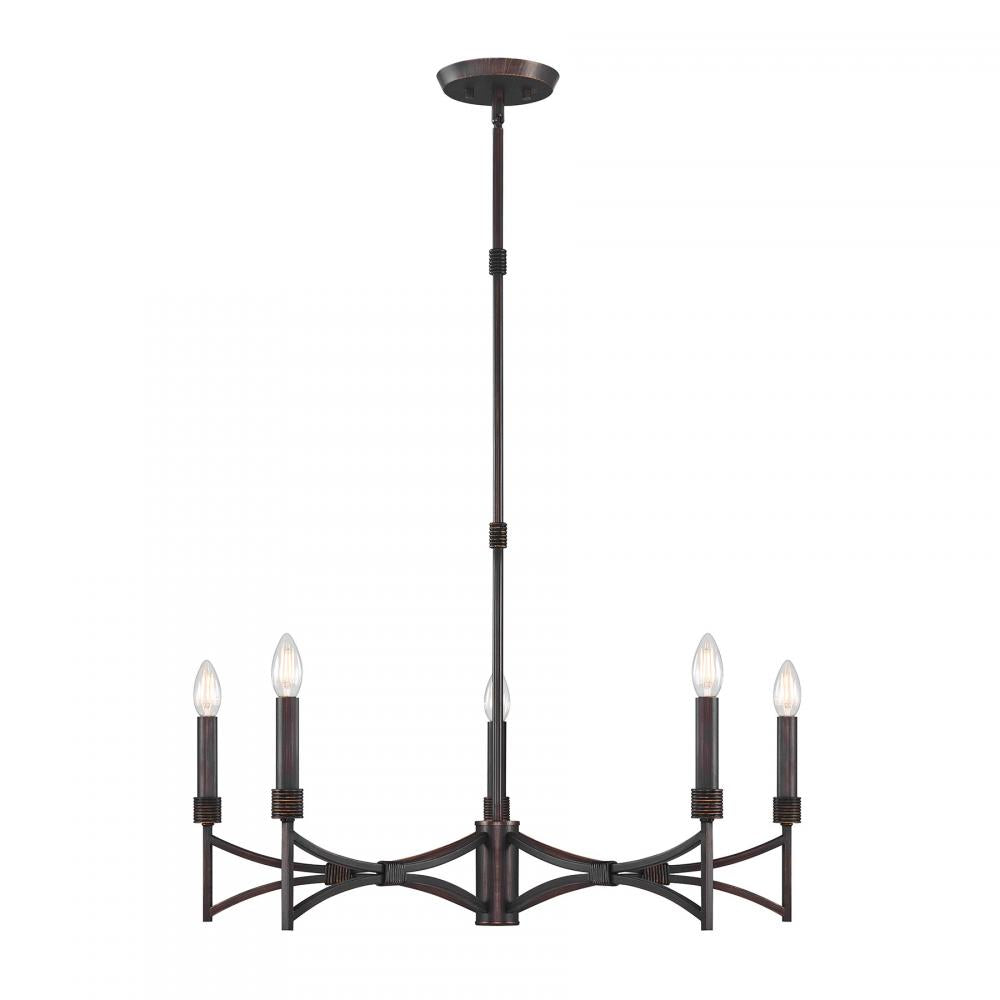 Gardner 5-Light Chandelier in Champagne Mist