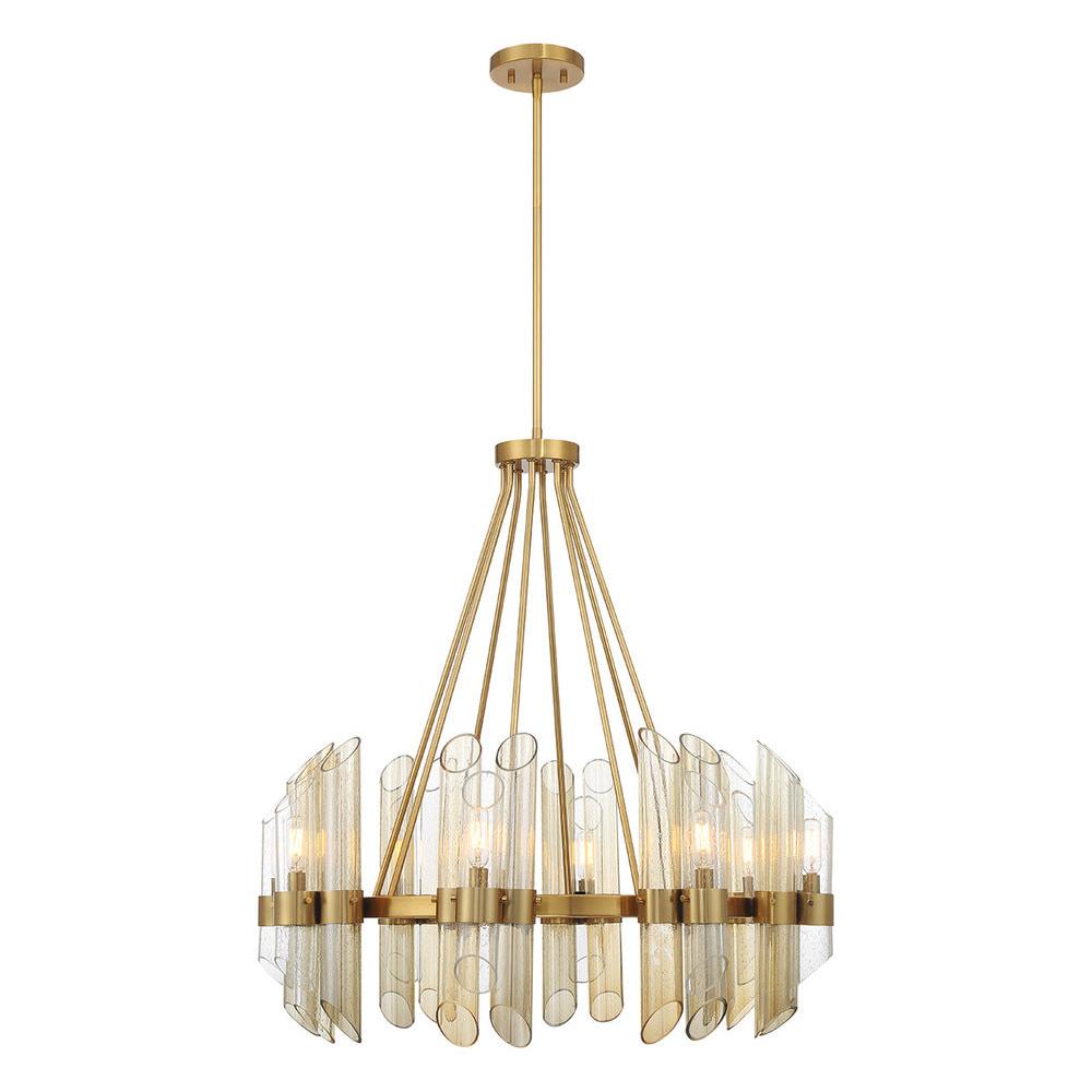 Biltmore 8-Light Chandelier in Warm Brass