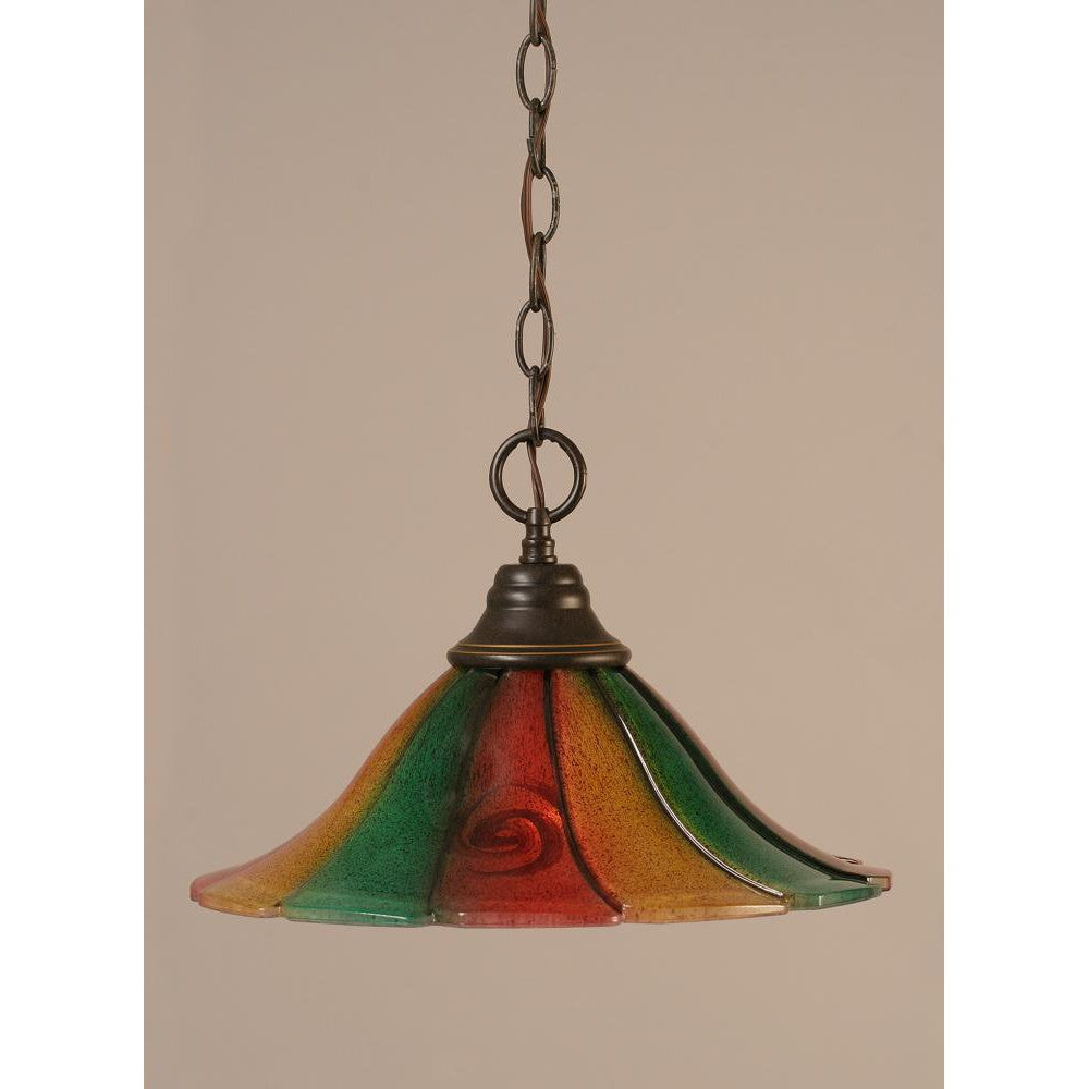 Toltec Company ANY 10-DG-764 Pendant Art Glass - Black