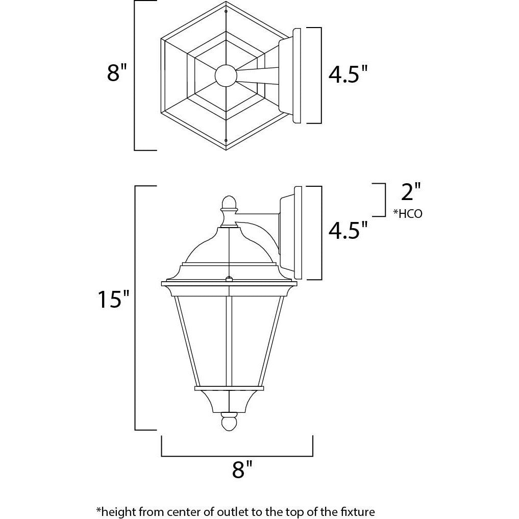 Maxim Lighting WESTLAKE 1000BK Exterior Traditional - Black